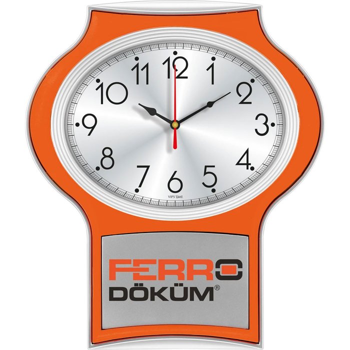 V30-520-T Plastik Duvar Saati - Makro Matbaa promosyon